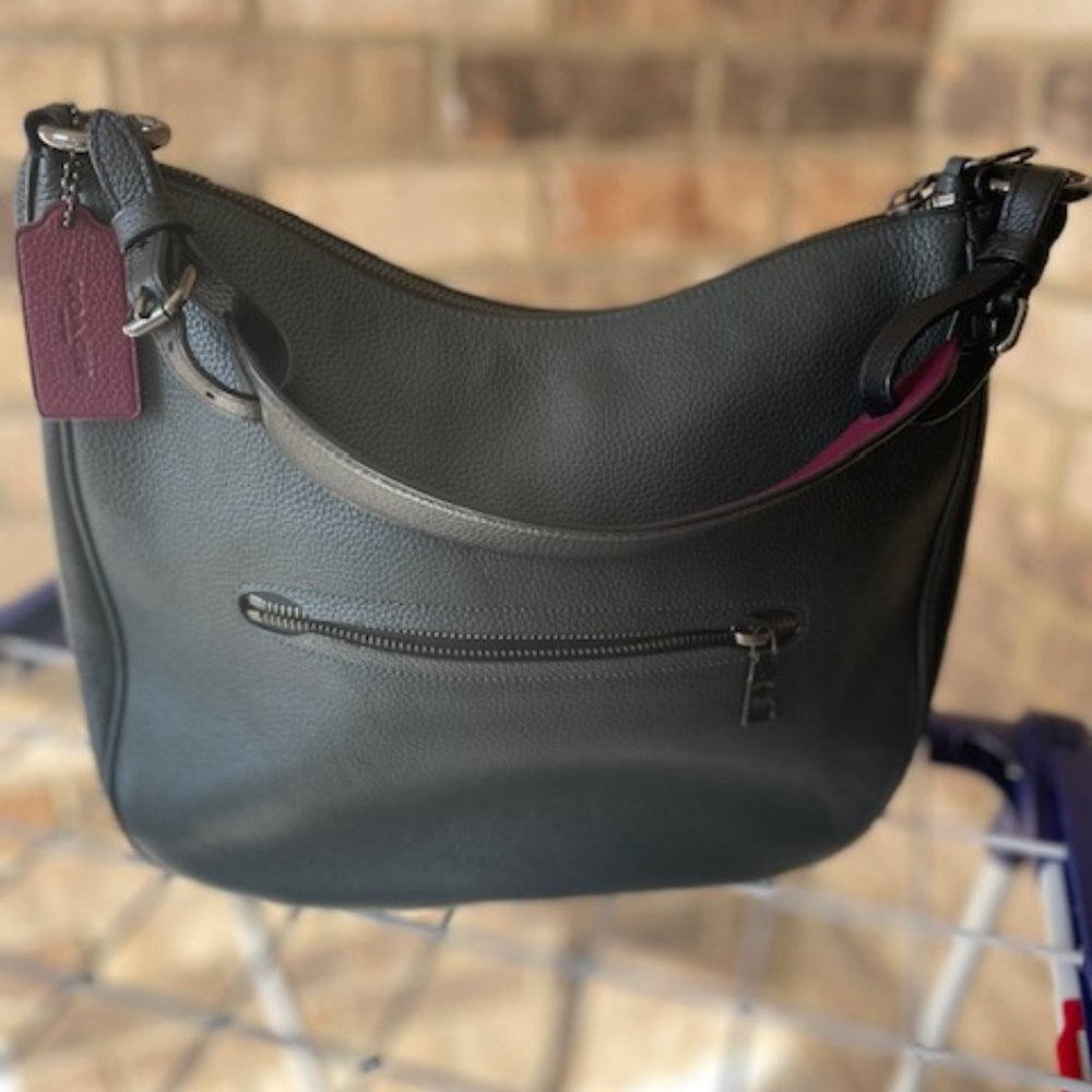 Coach Pebbled Leather Shoulder Bag